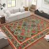 Tapis Rouges Style Turc Tapis Style Classique Tapis de Salon Antidérapant Tapis Populaire Moderne Tapis Style Ottoman Tapis Bohème Paillasson