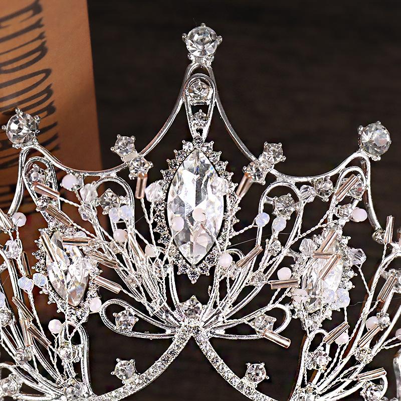Large Crystal Princess Crown Wedding Dress Dress Accessories Headband Bride's Crown Bride's Ornaments