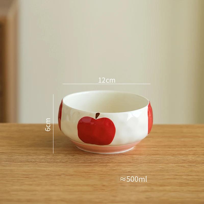 Creative Cute Fruits Ceramic Plates Exquisite Party Afternoon Tea Dessert Ice Cream Bowls Fashion Home Breakfast Coffee Mugs