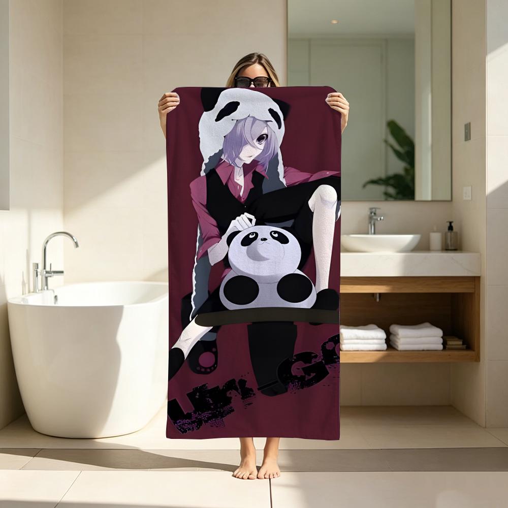 Sci-fi Mystery Anime UN-GO Towel Microfiber soft Beach Towel for Travel Fitness Sauna Bathing Camping