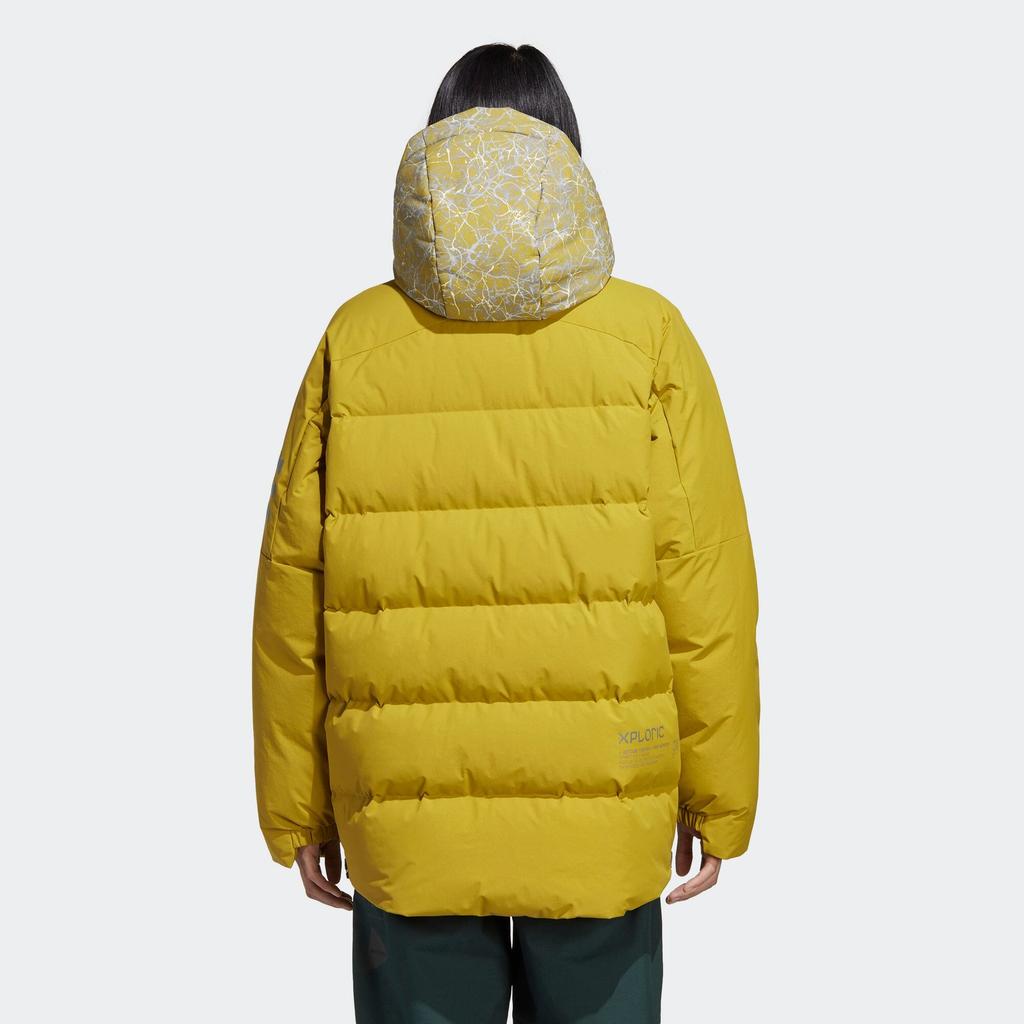 Adidas X And Wander Terex Solid Color Three-Stripe Zip Hoodie Jacket Men Jackets Yellow HN6942