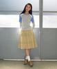 RONRON Sporty Slim Layered Long Sleeve Gray Blue