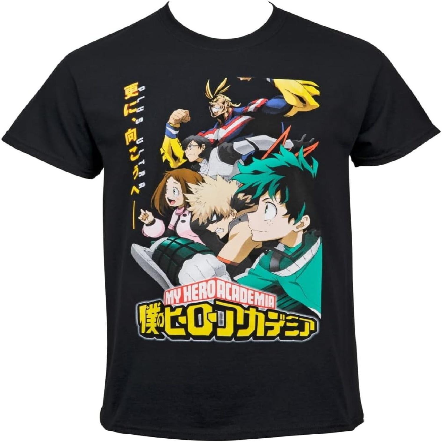 My Hero Academia Plus Ultra Group T-Shirt Large Black S