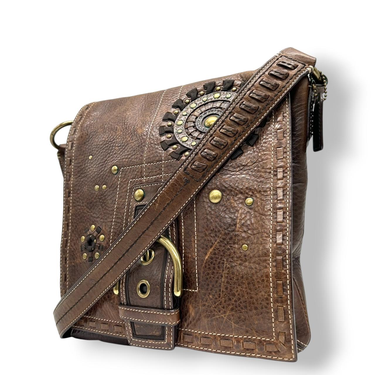 

Used COACH Shoulder Bag Messenger bagShoulder Bag Brown leather unisex