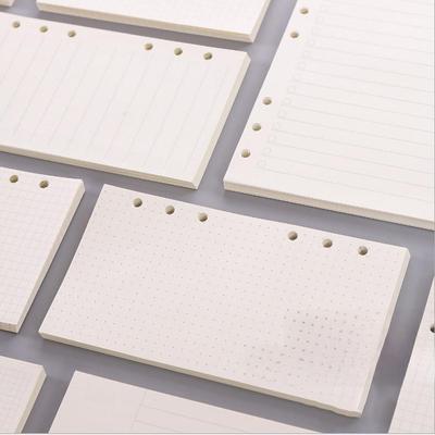 A5/A6 6-Delikli Gevşek Yapraklı Defter Yedeği: 45 Yaprak, Kare veya Yatay Çizgili, Çıkarılabilir İç Sayfalar.