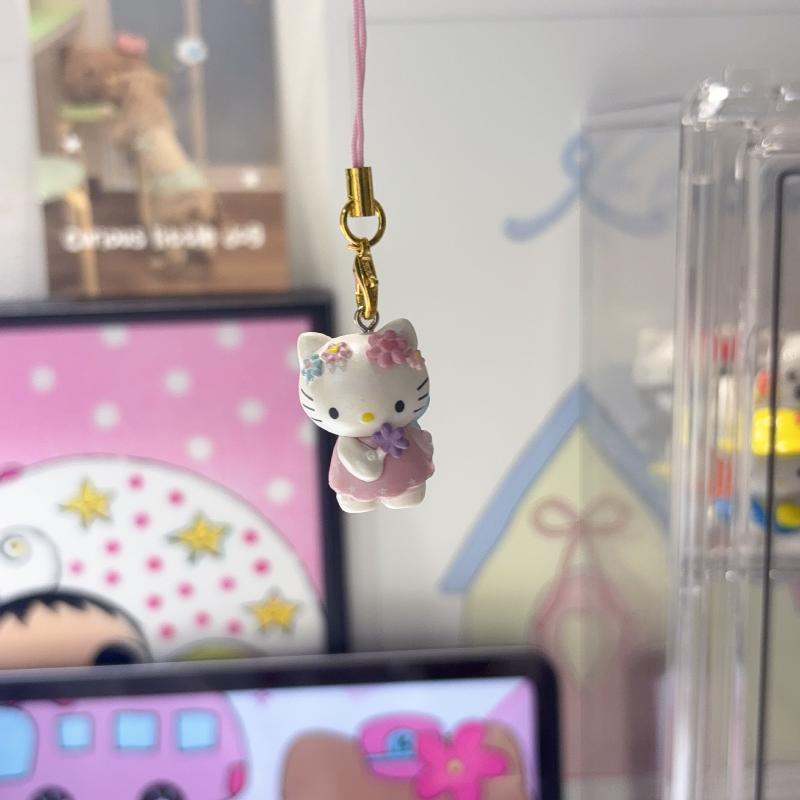 Lange Beine Hello Kitty Handykette Hello Kitty Anhänger Schlüsselanhänger Schmuck für Mädchen Frauen Geschenk Taschen Dekoration