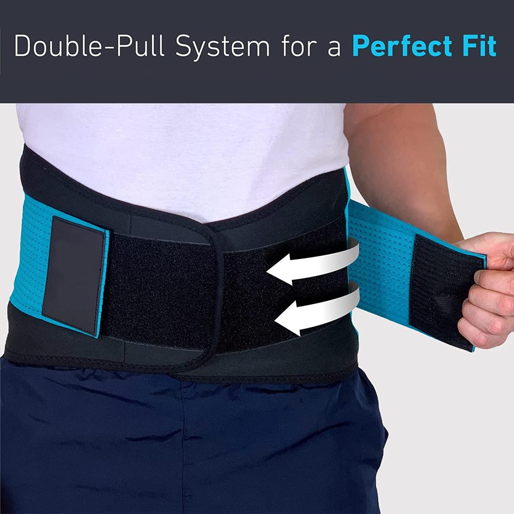 Lumbar Support Belt Lower Back Brace Abdominal Binder Men Women Waist Trainer Corset Sweat Slim Belt For Sports Gym Pain Relief