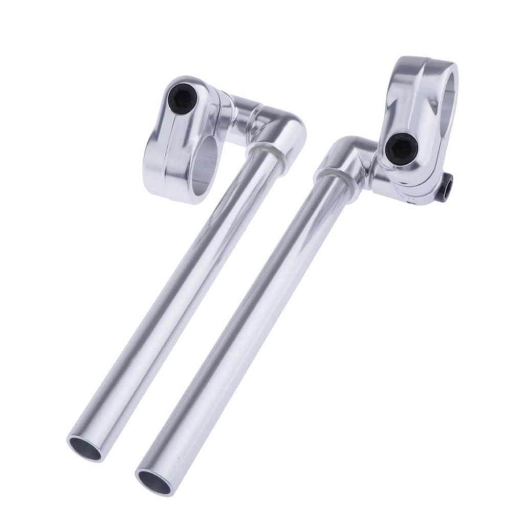 41mm CNC Alloy Handlebars Grips Adjustable Clip On Fork for Motorbike