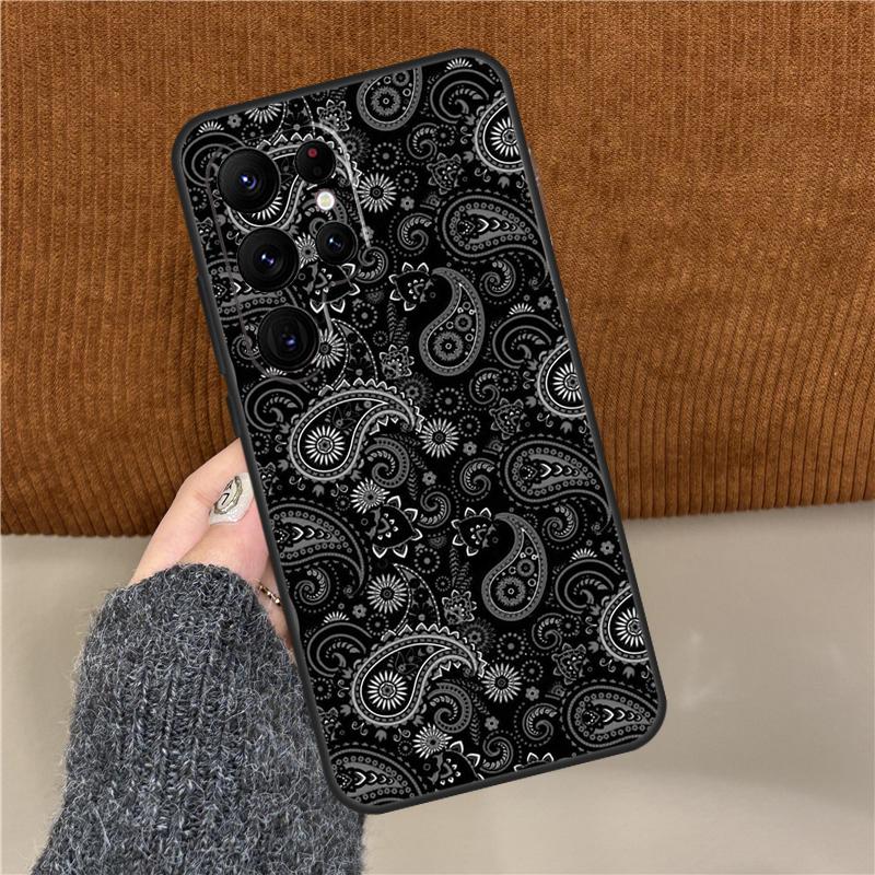 Paisley Bandana Phone Case For Samsung Galaxy S25 Ultra S9 S10 Plus S20 FE S21 S22 S23 S24 Ultra Back Cover