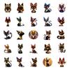 50 New Egyptian Kitten Fun Graffiti Stickers PP Material Waterproof Decorative Stickers