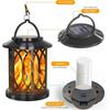 Solar Flame Lanterns Outdoor Waterproof Upgraded Flickering Flame Solar Lantern Lights Decorative Hanging Lamp for Yard Garden