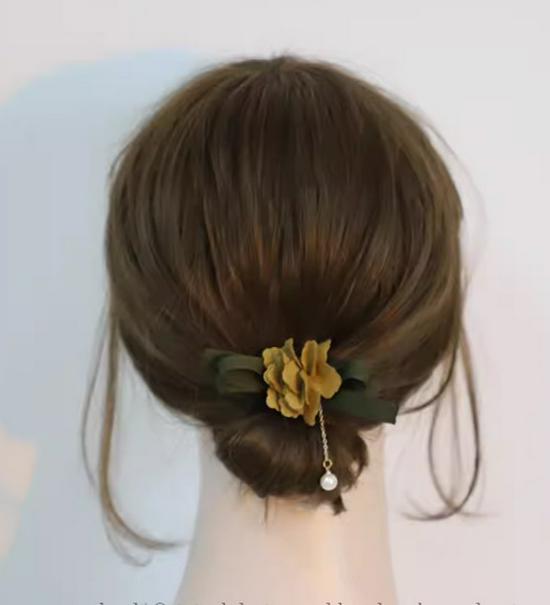 Dried Rose Large Shark Claw Clip - Elegant 2024 Women s Hair Accessory