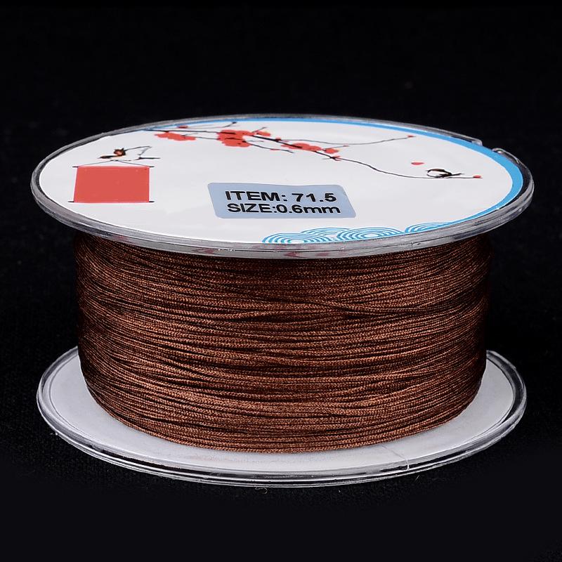 

Плетеная проволока Jade длиной 71,5 фута, неэластичная ювелирная веревка 0,6 мм для браслетов из пчелиного воска, ожерелий, подвесок и изделий из бисера Allen Silk 0.6mm, approx. 70m