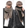 Used Thick Large Lucy Stole Men's Large Size Stole AutumnWinter Large Stole Muffler Plaid Plain Shawl Throw Ladies Unisex
