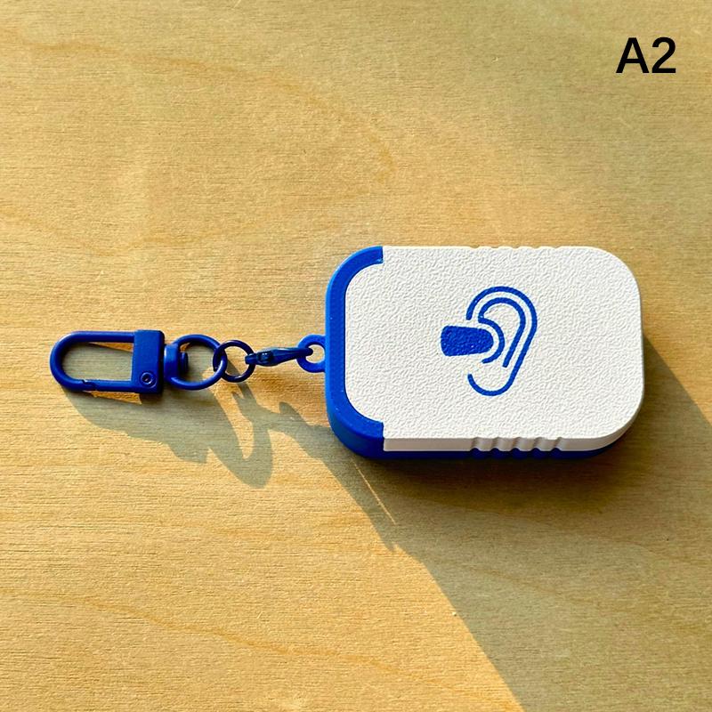 Mini Oordopjes Opbergdoosje Met Sleutelhanger Draagbare Oordopjes Houder Container Voor Sieraden, Vitaminen, Oorbellen Pillen, Kleine Items