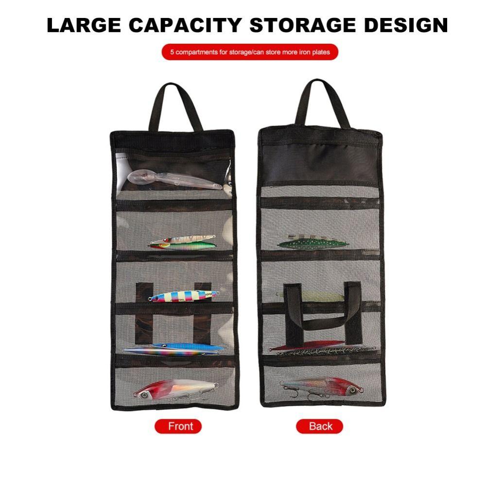 Dirt Resistant Fishing Lure Bag Breathable Lure Storage Bag Portable Fishing Tackle Case  Bait Hook