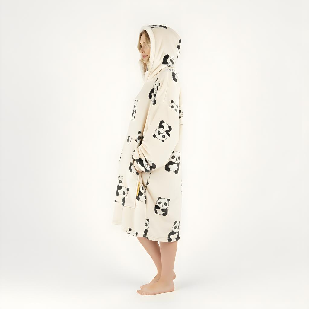 Bardzo Miękki Szlafrok Kocobluza Lazy Robe Panda 100 Cm