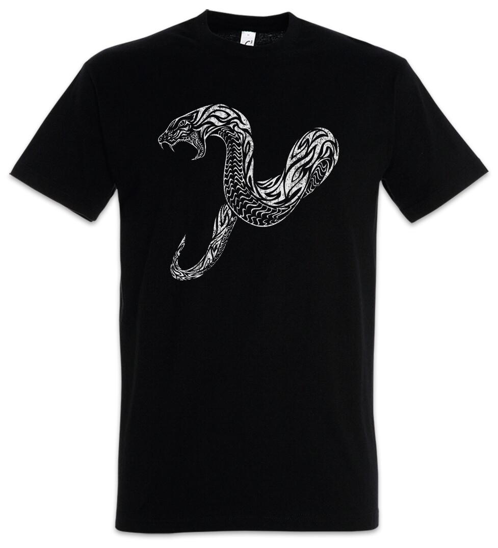 Tribal Snake Mens T-Shirt Mens Womens Tees Top Snake Tattoo Old School Flash Artist Studio 4XL