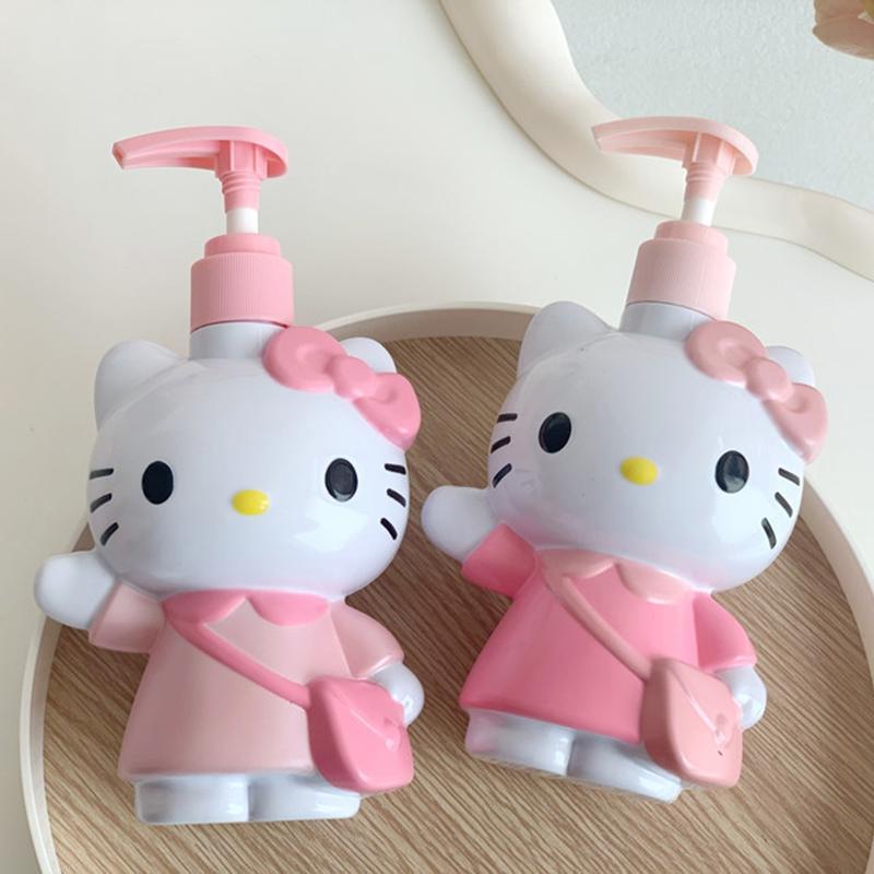 Hello Kitty Dispenser Bottle Storage Containers Cosmetics Perfume Container Bottle Travel Dispenser Bottles Portable Supplies