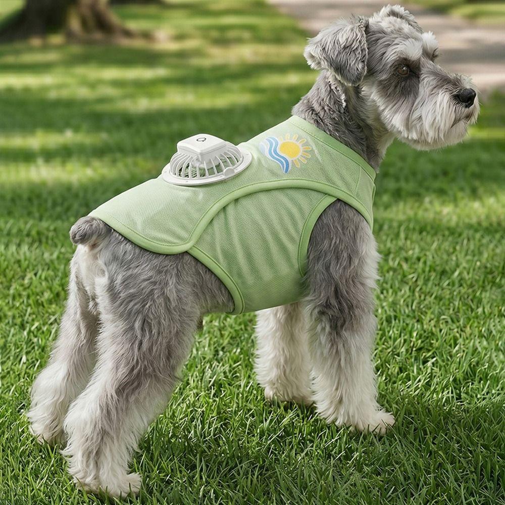 USB Charging Cooling Dog Vest Built In Fan Pet Cooling Vest N Dog Cooling Vest  Photo Props