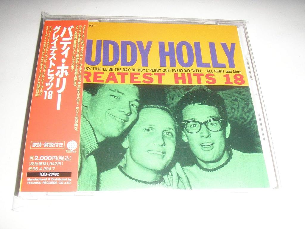 CD BUDDY HOLLY, BUDDY HOLLY & BOB MONT - 18 Greatest Hits  TECX20492 Japan Rock Used