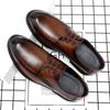 Hollow Leather Shoes Men's British Style Cowhide Suit Soft Sole Men's Shoes Best Man Wedding Shoes 2025