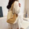 New Fashion Bag Shoulder Hand-held Straw Bag Woven Bag Vacation Beach Bag Tote Women's Bag