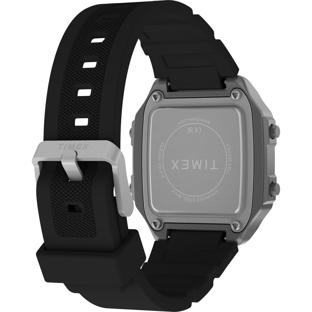 Main Street Digital Quartz 100M Water Acrylic Black [TIMEX] Watch, Resistant, Dial, TW5M68800, Men's [Authentic]