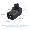 Adaptador de Corriente Universal Convertidor Adaptador IEC 320 C14 a C5 Ángulo Arriba/Abajo