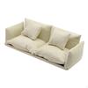 Miniature Dollhouse Sofa Couch 1:12 Scale Mini Furniture Toy Model with Pillow