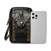 Women's bags, women's shoulder bags, skull rivets, outdoor mobile phone bags.