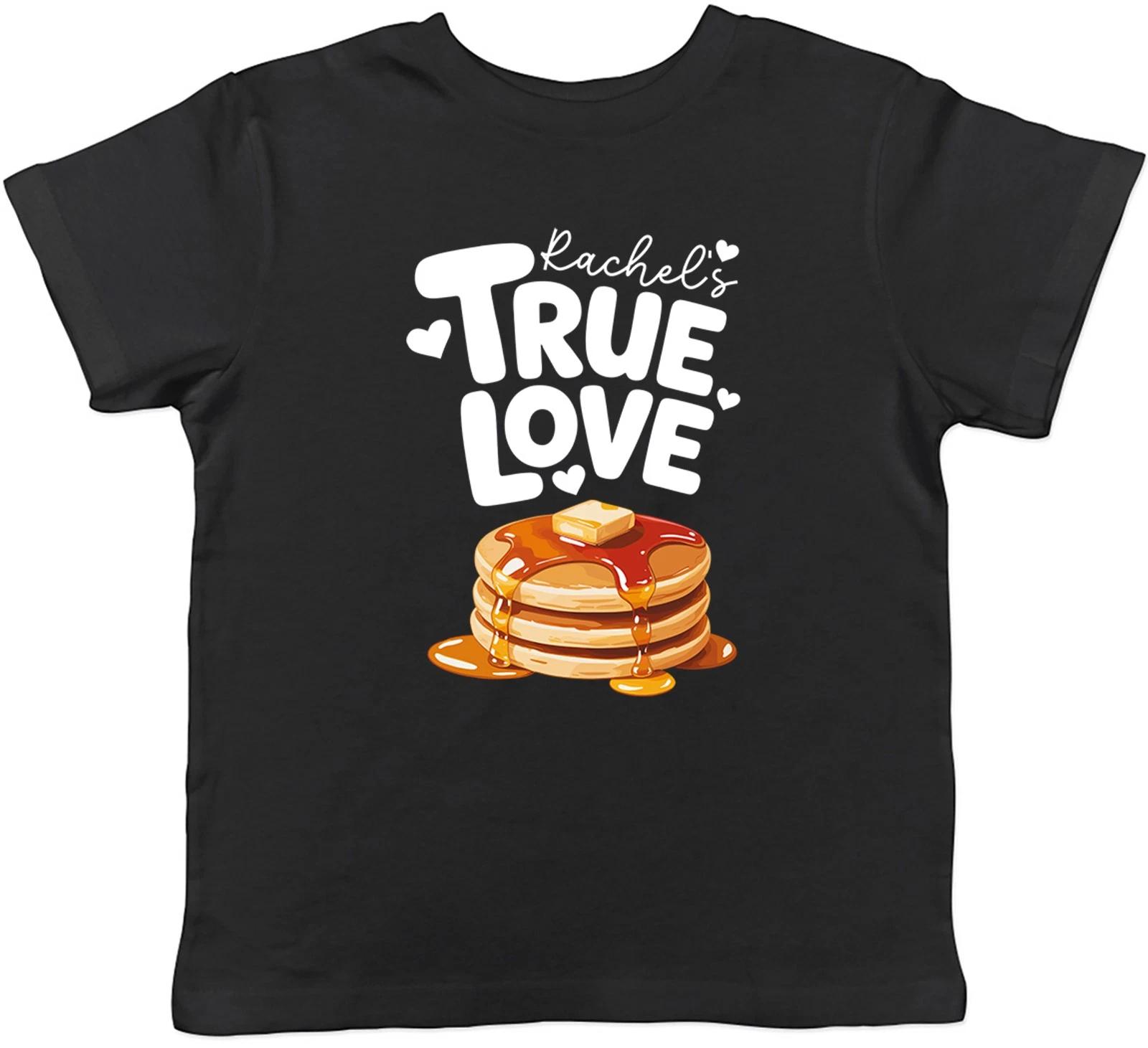 Personalised Pancake Day True Love Kids T-Shirt Boys Girls Gift 160