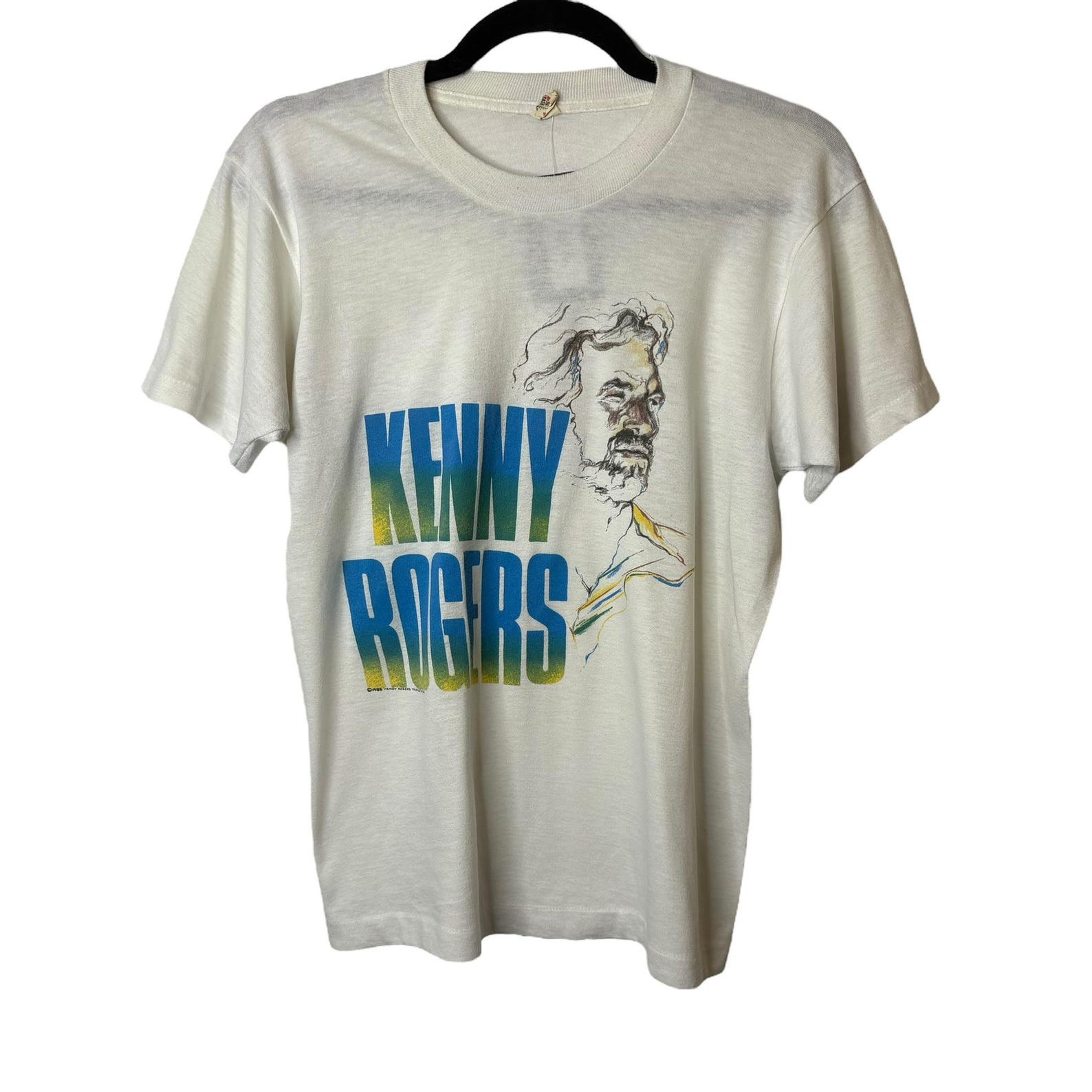 1988 Kenny Rogers Tour T shirt Sz M (A5922) L