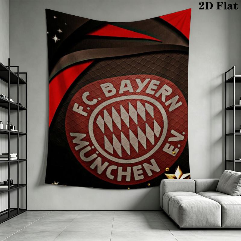 FC Bayern Munich Wall Tapestry Aesthetic Wall Hanging Printed Fabric Blanket Decorative Tapestries for Bedroom Living Room Home Decor