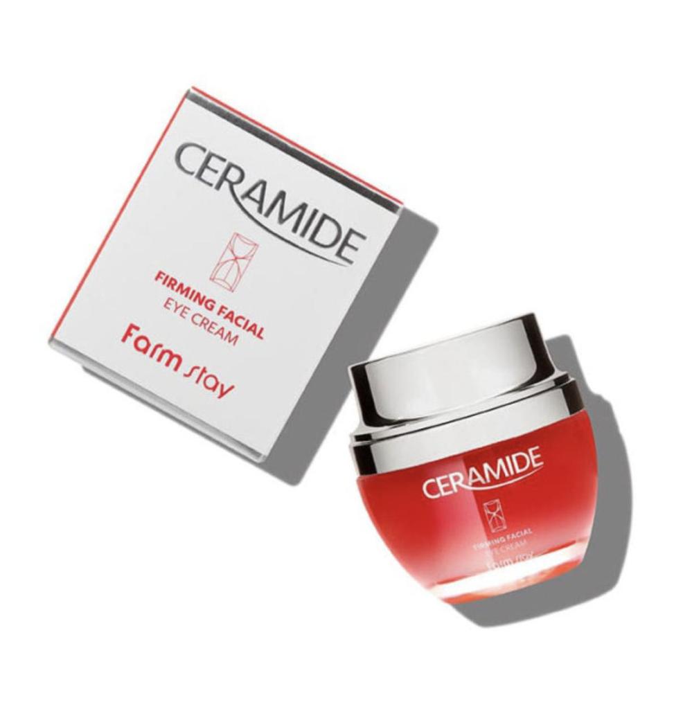 Farmstay Ceramide Firming Facial Eye Cream (50ml) - Hydrating & Smoothing