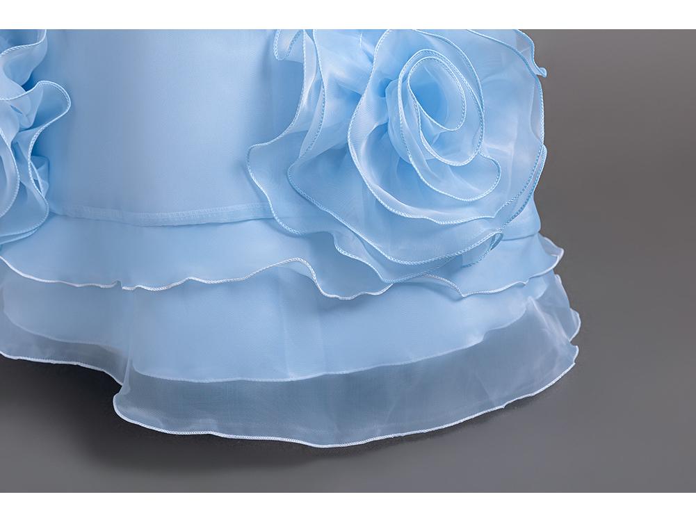 Girls' Formal Fashion Tulle Skirt Flower Girl Dress for Weddings and Piano Performances - Available Now