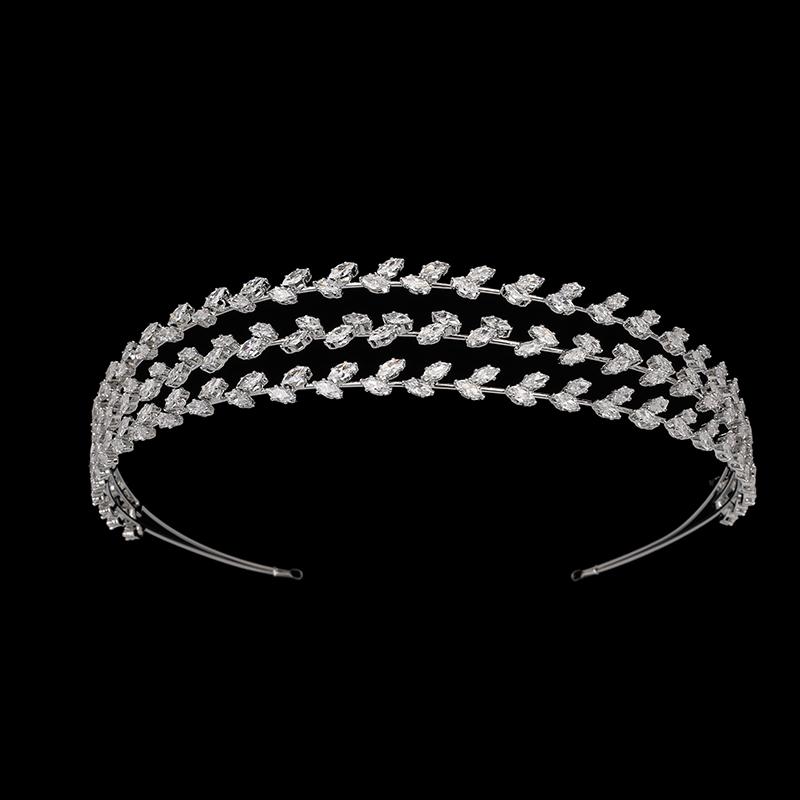 Hair Beads for Brides Crowns and Simple Tiaras Crystal Wedding Hair Accessories Rhinestone Headpiece for Women BC6869