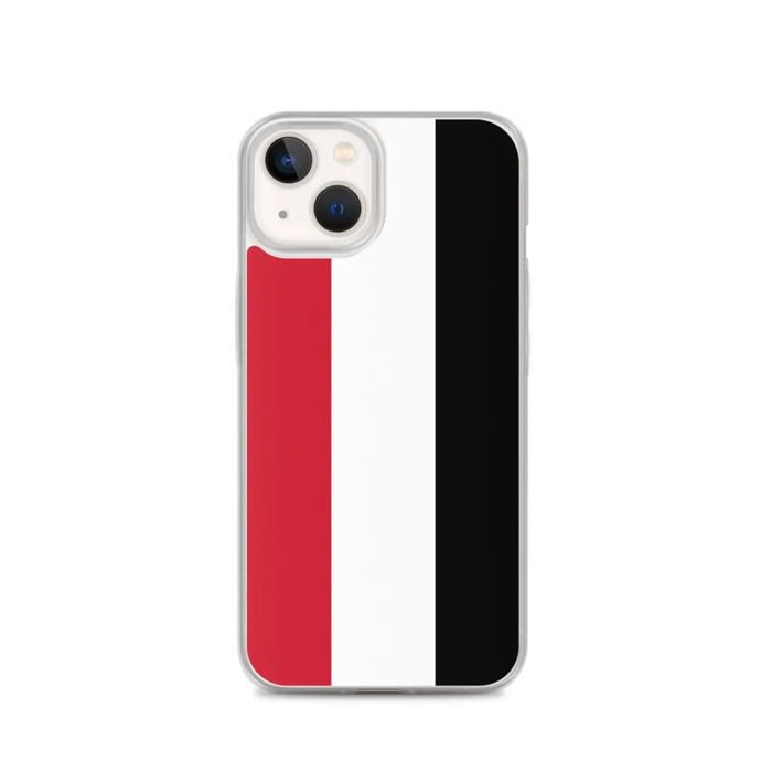 Coque Pour iPhone - PIXELFORMA - iPhone 13 - Drapeau Du Yemen - Silicone Souple - Design Léger