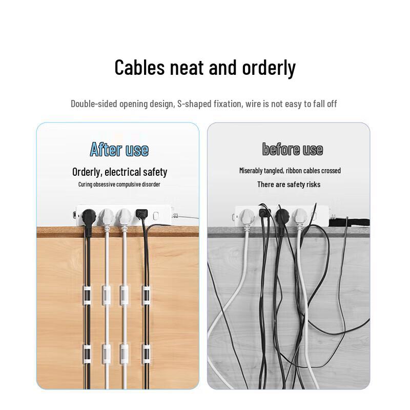 UGREEN Self-Adhesive Cable Management Clips