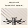 360 Degree Rotating Countertop Flatware Organizer with Water Tray Cooking Utensils Hanger  Home