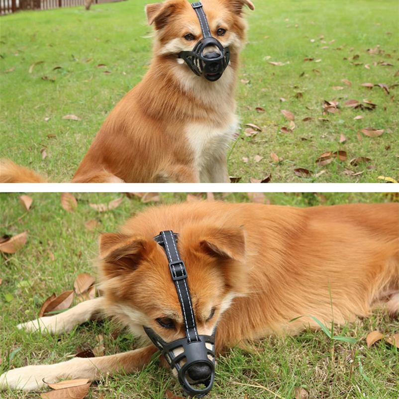 Soft Plastic Dog Muzzle Lightweight Cage Dog Mouth Cover Suitable for Grooming Trimming Training
