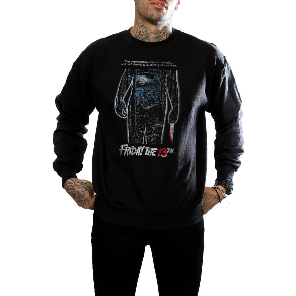 Friday the 13th Mens Distressed Poster Sweatshirt