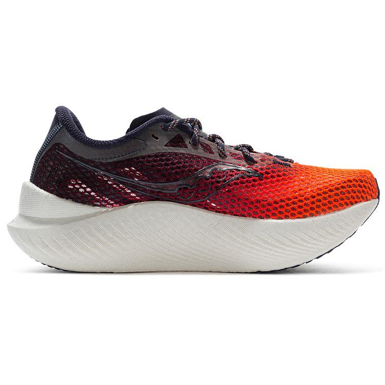 SAUCONY Endorphin Pro 3 Racing Cushioning Slip-Resistant Lightweight Low-Top Running Shoes Women Running Shoes Deep-Blue Orange S10755-65