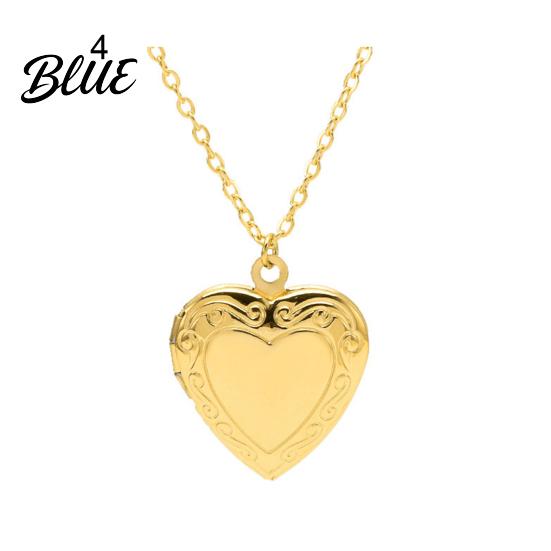 Photo Storage Necklace Heart Locket Pendant Frame Promise Love Keepsake