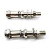 Pair Chrome Motorcycle Turn Signal Mirrors Adapter Mounting Bolt Kits 8MM To 10MM For Harley Softai Fatboy XL1200 Cruiser Chopper