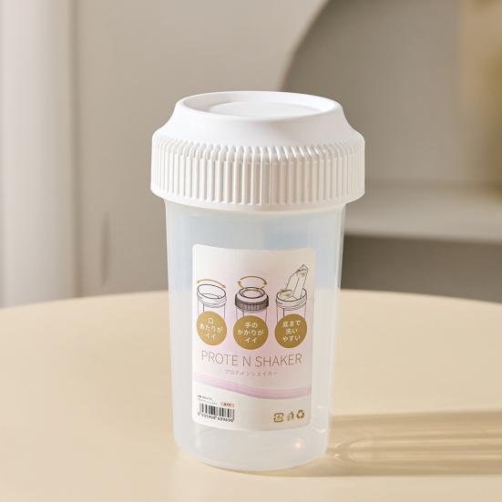 Bouteille Shaker Protéine, 540ml Tasse Mélangeur Anti-fuite pour Poudre de Protéine, Bouteille Blender Graduée pour Thé au Lait