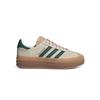 Adidas Womens Ladies Gazelle Bold Sneakers Cream Collegiate 8 Green Id7056