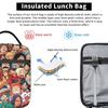 Colorful Chibi Straw Hat One Piece Lunch Bag  Lunch Box For Men  Fashion Designer Thermal Lunch Bags Portable Zipper Cooler Bag