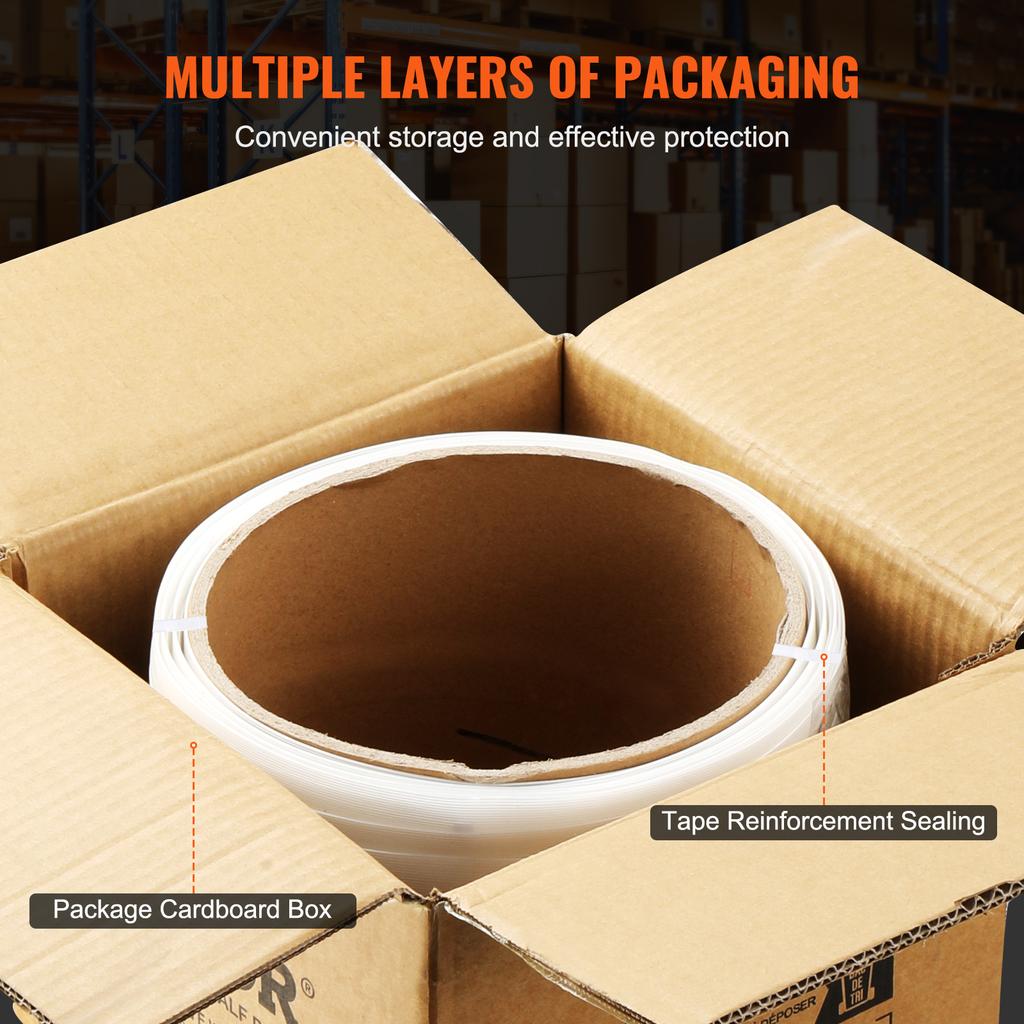 SucceBuy 330/660/1640ft Verpackungs-Gewebeband Weißes Umreifungsband Rollenband Palettenband Rolle Tragbar Starkes Bündelband Verpackungsband