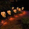 Outdoor Skull Head Energy-saving Landscape Light Solar Energy Garden Decoration Halloween Decor